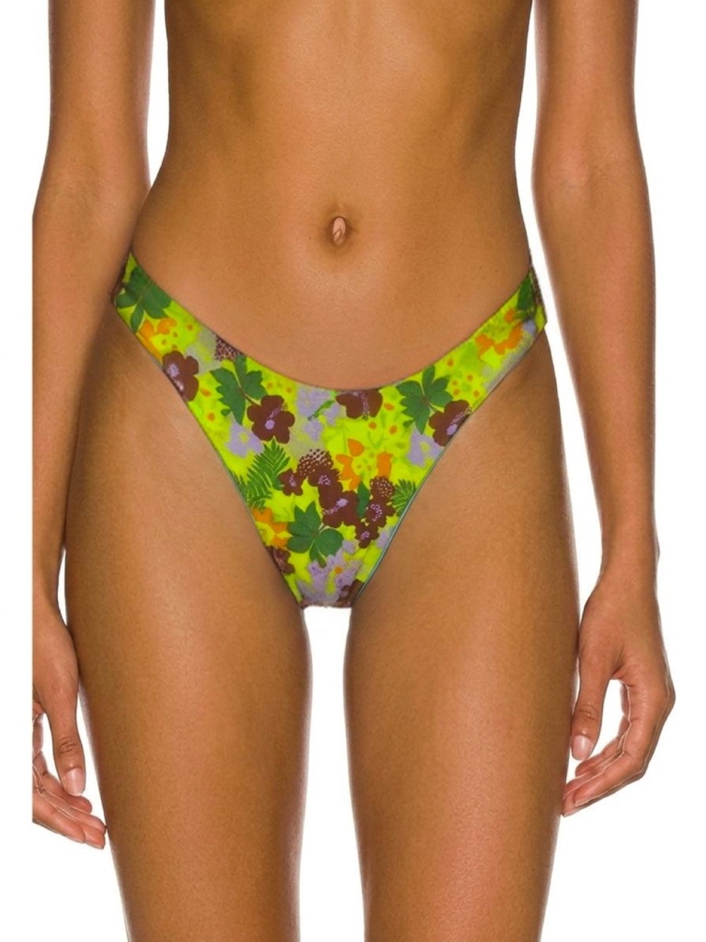 L*SPACE Ellie Bitsy Bikini Bottom Size SMALL  Floral NWT